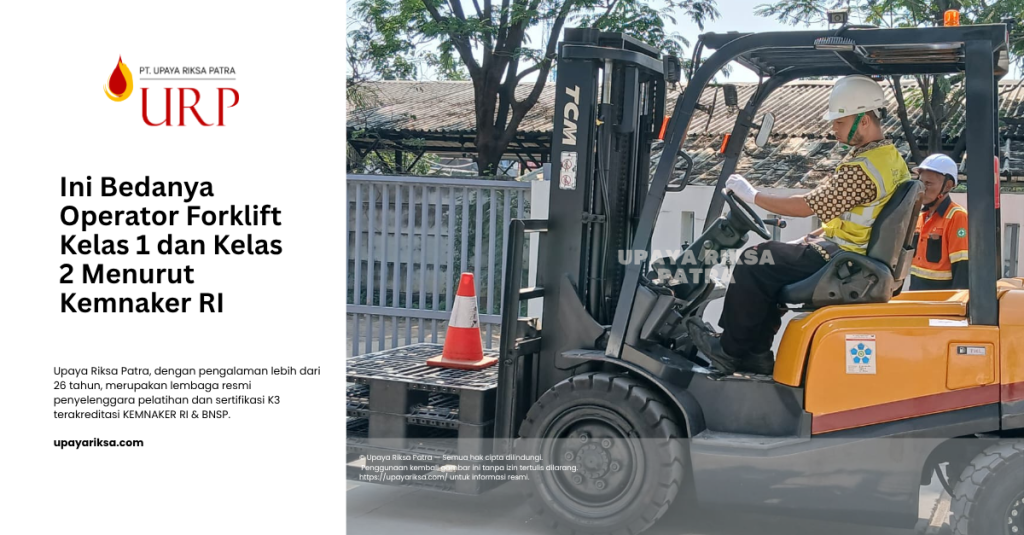 Apa beda forklift kelas 1 dan 2