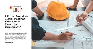 Jadwal Pelatihan Ahli K3 Muda Konstruksi 2026 di URP dengan metode online selama 6 hari dan pilihan in-house training offline.